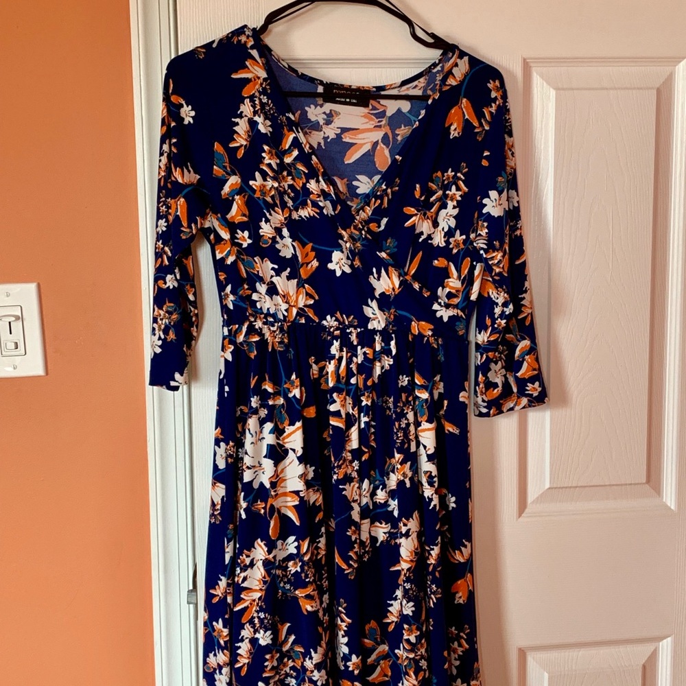 Maternity Floral A-Line Dress